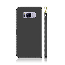 Avis Wewoo Housse Coque Etui à rabat horizontal en surface imitée pour Galaxy S8 + avec fentes cartes et porte-cartes ainsi que portefeuille et lanière Noir