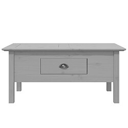 Avis Maison Chic Table basse,Table Console Table d'appoint, Table pour salon BODO gris 100x55x45 cm bois de pin massif -MN53959