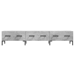 Maison Chic Meuble TV scandinave - Banc TV pour salon gris béton 150x36x30 cm bois d'ingénierie -MN79449 pas cher