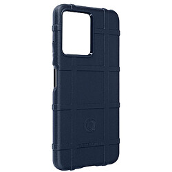 Avizar Coque pour Xiaomi Redmi Note 12 5G et Note 12 4G Antichoc Relief Texturé Bleu