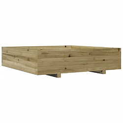 vidaXL Jardinière 100x100x26,5 cm bois de pin imprégné