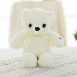 Universal 32 cm Luminus LED Light Farmed en peluche en peluche ours Toywhite