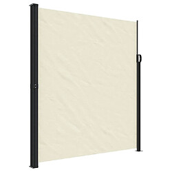 vidaXL Auvent latéral rétractable crème 220x500 cm