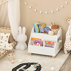 SoBuy KMB54-W Étagère Enfant, Étagère à Jouets, Étagère à Livres, Étagère de Rangement pour Livres et Jouets, Meuble Enfant