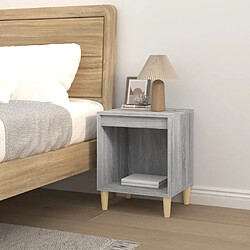 Avis Maison Chic Table de chevet, Table de Nuit pour chambre salon Sonoma gris 40x35x50 cm