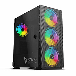 Acheter Boîtier ATX/mATX semi-tour Savio SAVGC-RAPTORX1 Noir Multicouleur