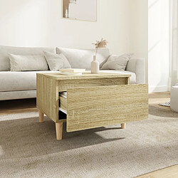 Avis Maison Chic Table d'appoint | Table Basse Chêne sonoma 50x46x35 cm Bois d'ingénierie -GKD84622