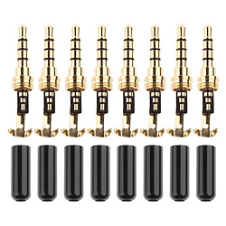 LOT DE 8 BRICOLAGE 3,5 MM MALE JACK PORT CASQUE ECOUTEURS ACCESSOIRES PIECES DE REPARATION