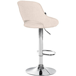 Non Tabouret de bar Milet tissu chromé pas cher