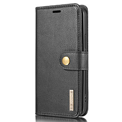 Dg.Ming Etui en PU 2-en-1 détachable noir pour votre Apple iPhone 13