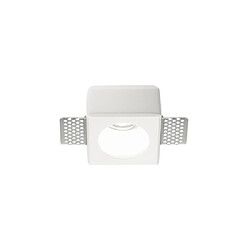 Ideal Lux Plâtre d'intérieur dans la lampe de lampe encastrée 1 lumière blanche, GU10