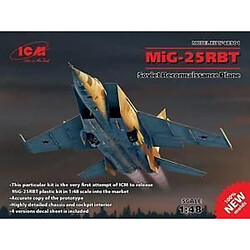 MiG-25 RBT,Soviet Reconnaissance Plane (100% new molds)- 1:48e - ICM