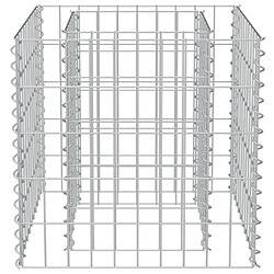 Acheter vidaXL Lit surélevé à gabion Acier galvanisé 50x50x50 cm