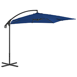 Maison Chic Parasol Jardin | Parasol déporté avec mat en acier 250x250 cm Azuré - GKD78140