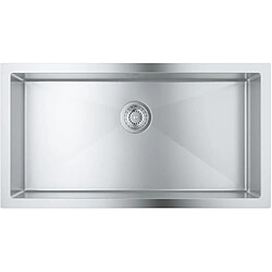 GROHE Évier en acier inoxydable K700 31580SD1 - A encastrer - 1 bac - sans égouttoir - 86,4x46,4 cm - Inox