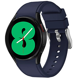 PHONECARE Bracelet en Silicone lisse Avec Bloucle pour Samsung Galaxy Watch4 44mm - Bleu foncé