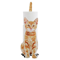 Universal Porte-papier pour chat pour toilette pour papier toilette pour cadeau pour chat amoureux orange pour rangement domestique | Porte-papier