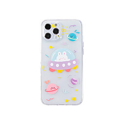 C24 Back Cover Téléphone mobile Soft Soft Shell Dessin animé Patron de protection anti-chute et anti-glissement pour iPhone 12 Case