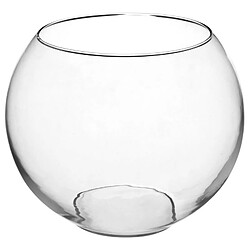 Vase en Verre Boule 25cm Transparent