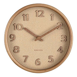 Avis Karlsson Horloge ronde en bois Pure grain 22 cm.