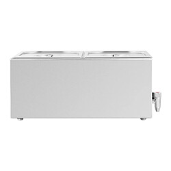 Avis Helloshop26 Bain-marie chauffe-plat bain-marie professionnel 600 watts 2 x GN 1/2 robinet de vidange 14_0004218