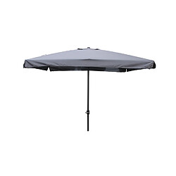 Concept Usine Parasol droit carré 2,95 x 2,95 m gris PALERME