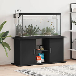 vidaXL Support pour aquarium noir 121x41x58 cm bois d'ingénierie