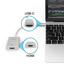 Avis Câble USB Type C Vers HDMI 4K Femelle Adaptateur Vidéo LinQ 15 cm Argent