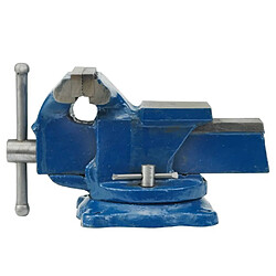 VOREL Étau à base pivotante 150 mm Bleu