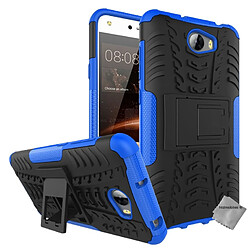 Htdmobiles Coque anti choc pour Huawei Y5 II (Y5 2) + verre trempe - BLEU