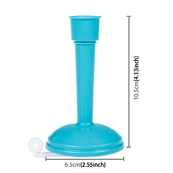 Wewoo Pour 17mm Diamètre Rond Robinets bleu 2 PCS Robinet Splash Économiseur d'Eau Douche Baignoire Réglable Valve Filtre Économie Dispositifs, Petite Taille: 6.5 x 10.5 cm, Convient