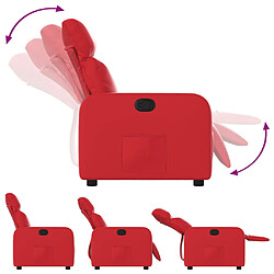 Avis vidaXL Fauteuil inclinable Rouge Similicuir