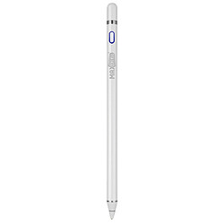 Stylet Tactile Pointe fine 1.4mm Haute précision Autonomie 12h Max excell Blanc