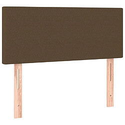 Acheter Maison Chic Tête de lit scandinave à LED,meuble de chambre Marron Foncé 90x5x78/88 cm Tissu -MN66485