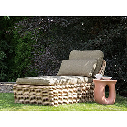 Beliani Chaise longue Naturel BELSITO