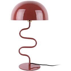 LEITMOTIV Lampe à poser en métal Twist rouge ocre.