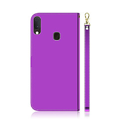 Avis Wewoo Housse Coque Etui à rabat horizontal surface imitée pour Galaxy A20e avec supportlogements cartesportefeuille et lanière violet