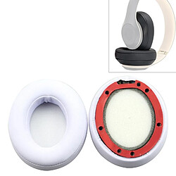 Wewoo Coussinets Mousse 2 PCS pour Beats Studio 2.0 / 3.0 housse de protection casque gel oreille blanc