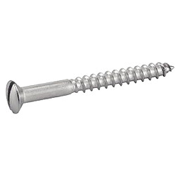 Vis à bois tête fraisée bombée fendue inox A2 DIN 95 3X12 boîte de 200 - ACTON - 623013X12