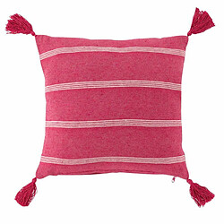 Paris Prix Coussin Déco à Pompons Jakady 40x40cm Rose