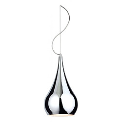 Luminaire Center Suspension Jasmin Chrome 1 ampoule 150cm