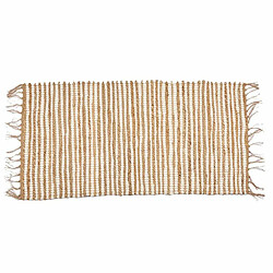 Gift Decor Tapis Blanc Naturel 70 x 1 x 140 cm (8 Unités)