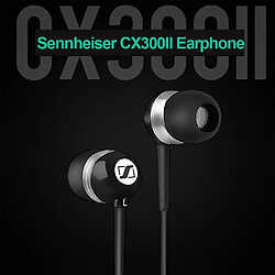 GUPBOO Écouteurs de précision d'origine Sennheiser CX300-II uniquement écouteurs intra-auriculaires à basses profondes écouteur 3.5mm casque de musique stéréo filaire,