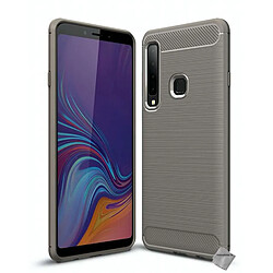 Htdmobiles Coque silicone gel carbone pour Samsung Galaxy A9 (2018) + film ecran - GRIS