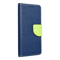 Ozzzo etui fancy book do samsung s22 bleu fonce/ lime