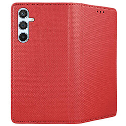 Acheter Htdmobiles Housse pour Samsung Galaxy A34 5G - etui coque pochette portefeuille + verre trempe - ROUGE MAGNET