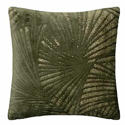 Coussin Déco Flan 3D 40x40cm Vert Kaki