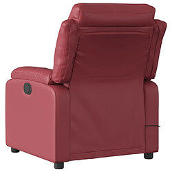 Avis vidaXL Fauteuil de massage inclinable électrique rouge bordeaux