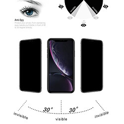 Acheter Wewoo Protecteur d'écran en verre trempé anti-éblouissement 9H 3D Privacy anti-écran complet pour iPhone XR