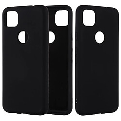 Coque en silicone liquide souple noir pour votre Google Pixel 4a